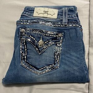 Miss Me Low-Rise Boot Jeans *Missing Button*-Sz 29